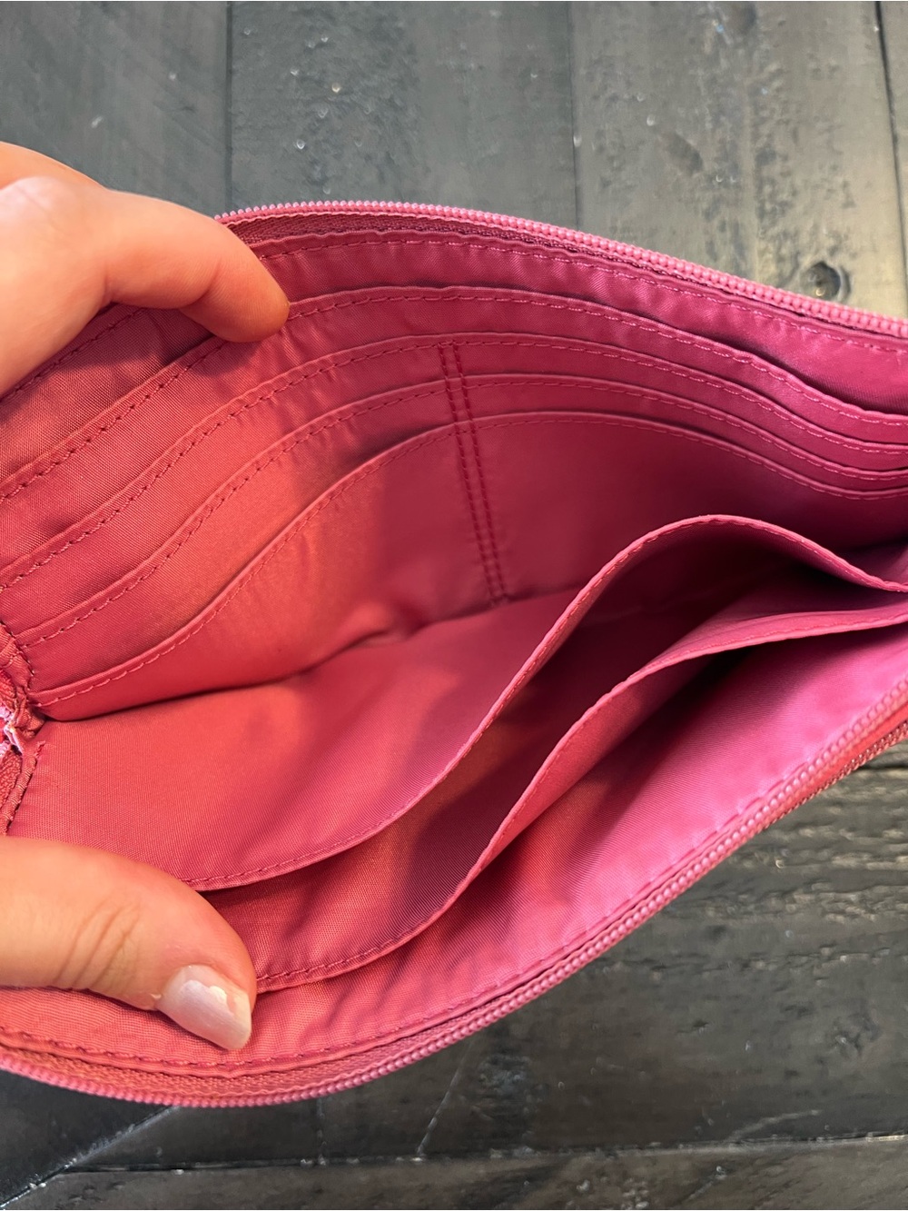 Coach Pink Pebbled Leather Wallet - Picture 5 of 6